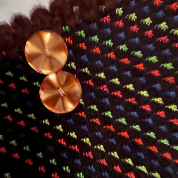 Vintage Hand Crocheted Poncho - Picture 4 of 5